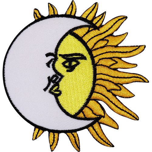 Moon sun bestickt - moon,